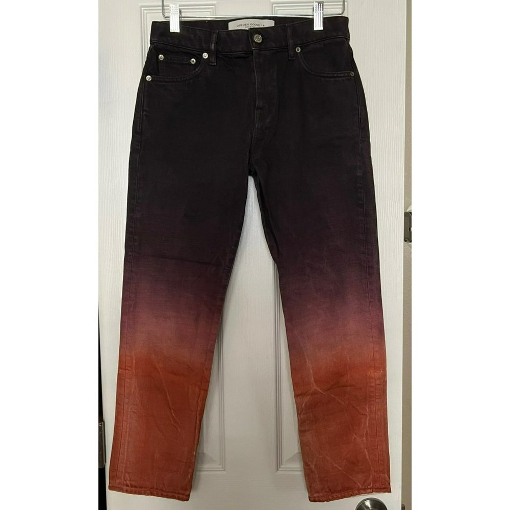 Golden Goose | Deluxe Brand Women's Jeans Ombre Purple Orange Blaredora Sz 26
